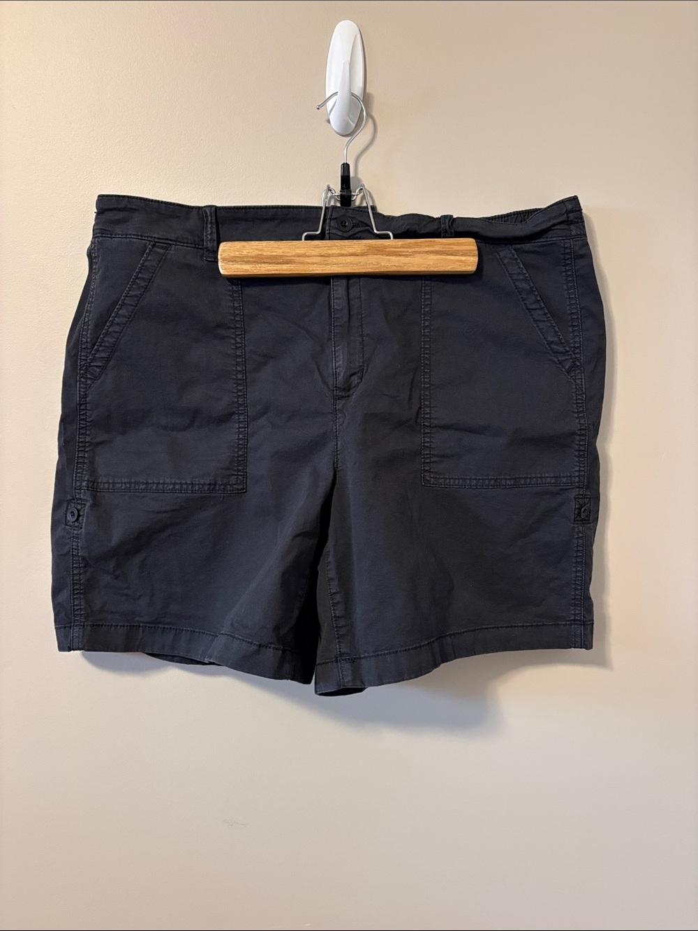 Denver Hayes Charcoal Black Casual Utility Shorts